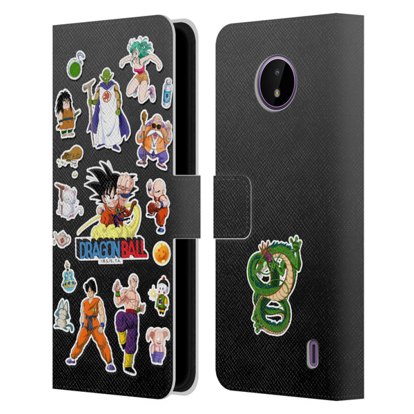 Dragon Ball Iconic Characters Collage Leather Book Wallet Case Cover For Nokia C10 / C20