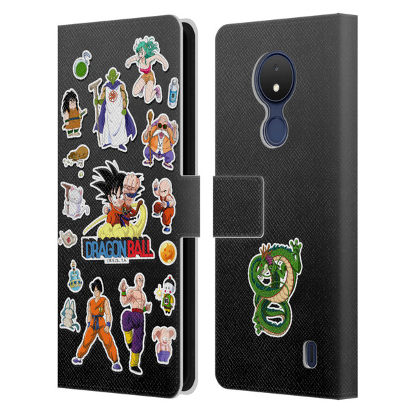 Dragon Ball Iconic Characters Collage Leather Book Wallet Case Cover For Nokia C21