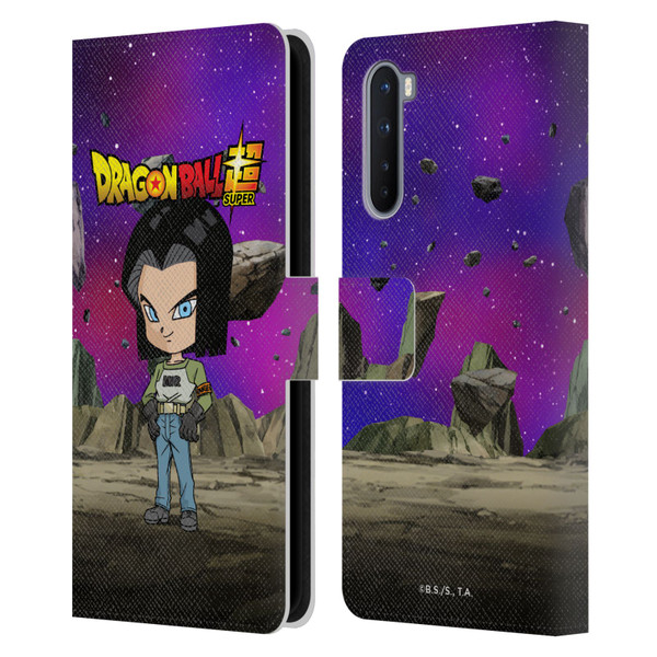 Dragon Ball Super Characters Android 17 Leather Book Wallet Case Cover For OnePlus Nord 5G