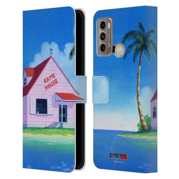 Dragon Ball Iconic Kame House Leather Book Wallet Case Cover For Motorola Moto G60 / Moto G40 Fusion