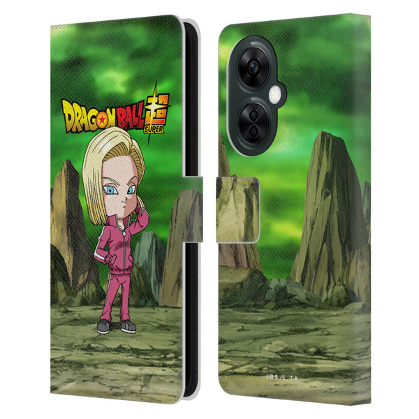 Dragon Ball Super Characters Android 18 Leather Book Wallet Case Cover For OnePlus Nord CE 3 Lite 5G
