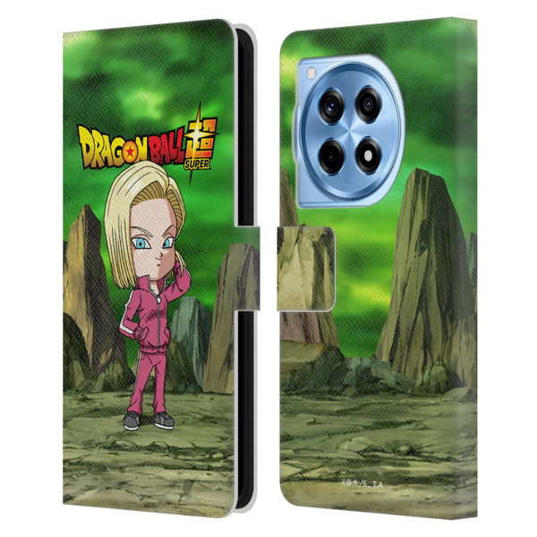 Dragon Ball Super Characters Android 18 Leather Book Wallet Case Cover For OnePlus 12R
