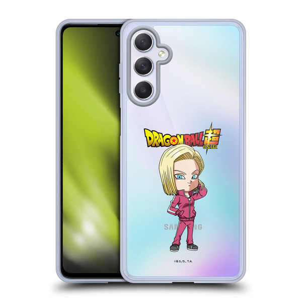 Dragon Ball Super Characters Android 18 Soft Gel Case for Samsung Galaxy M54 5G