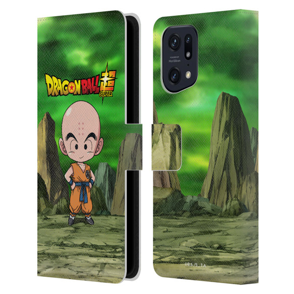 Dragon Ball Super Characters Krillin Leather Book Wallet Case Cover For OPPO Find X5