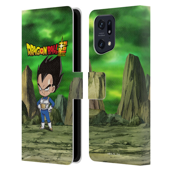 Dragon Ball Super Characters Vegeta Leather Book Wallet Case Cover For OPPO Find X5