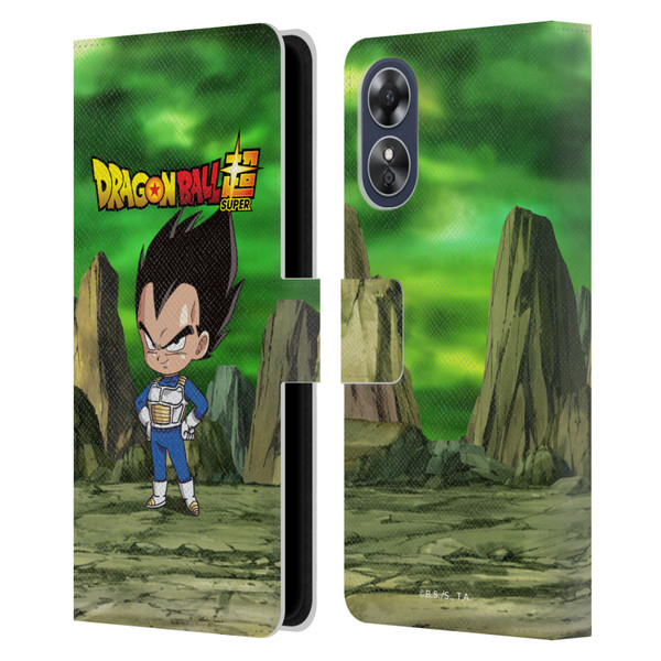 Dragon Ball Super Characters Vegeta Leather Book Wallet Case Cover For OPPO A17