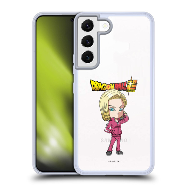 Dragon Ball Super Characters Android 18 Soft Gel Case for Samsung Galaxy S22 5G