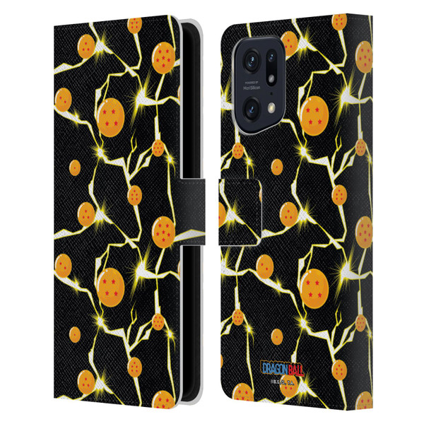 Dragon Ball Iconic Pattern Leather Book Wallet Case Cover For OPPO Find X5