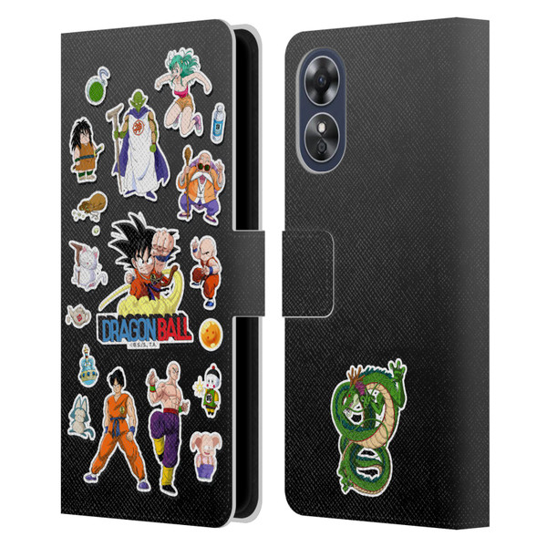 Dragon Ball Iconic Characters Collage Leather Book Wallet Case Cover For OPPO A17