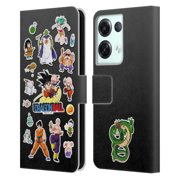 Dragon Ball Iconic Characters Collage Leather Book Wallet Case Cover For OPPO Reno8 Pro