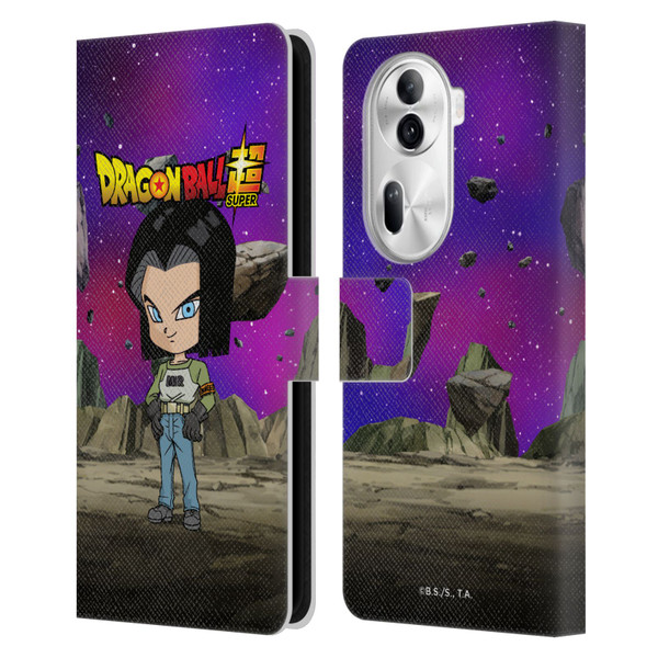 Dragon Ball Super Characters Android 17 Leather Book Wallet Case Cover For OPPO Reno11