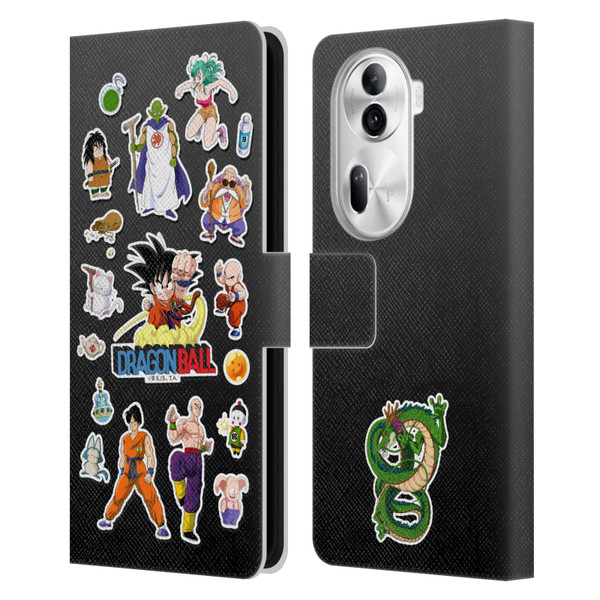 Dragon Ball Iconic Characters Collage Leather Book Wallet Case Cover For OPPO Reno11