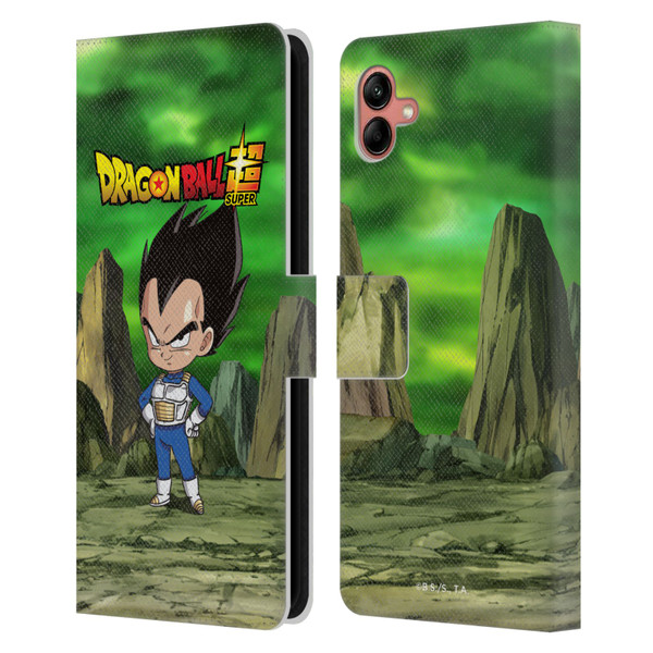 Dragon Ball Super Characters Vegeta Leather Book Wallet Case Cover For Samsung Galaxy A04 (2022)