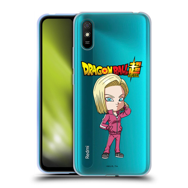 Dragon Ball Super Characters Android 18 Soft Gel Case for Xiaomi Redmi 9A / Redmi 9AT