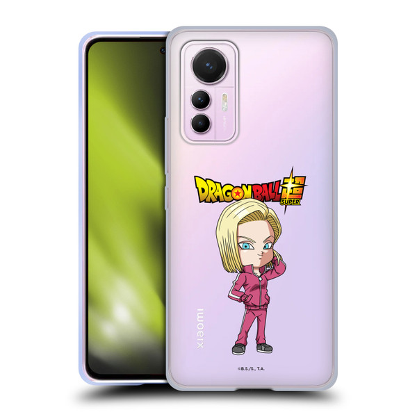 Dragon Ball Super Characters Android 18 Soft Gel Case for Xiaomi 12 Lite