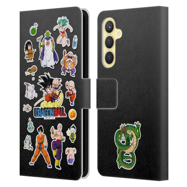 Dragon Ball Iconic Characters Collage Leather Book Wallet Case Cover For Samsung Galaxy S23 FE 5G
