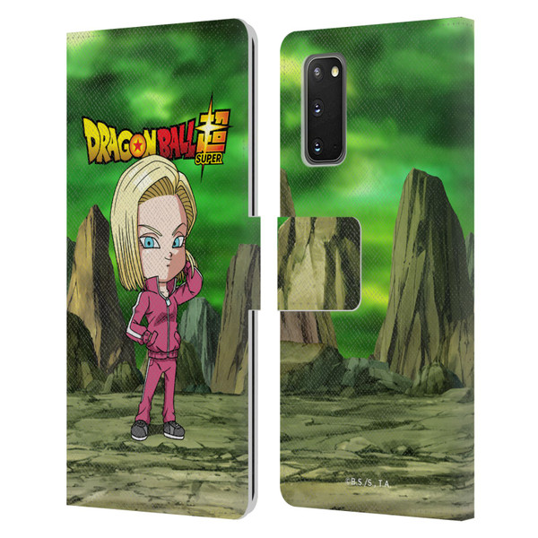 Dragon Ball Super Characters Android 18 Leather Book Wallet Case Cover For Samsung Galaxy S20 / S20 5G