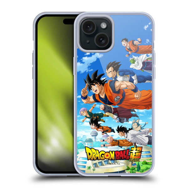 Dragon Ball Super Universe Survival Arc Group Soft Gel Case for Apple iPhone 15 Plus & MagSafe