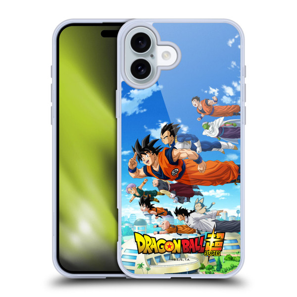 Dragon Ball Super Universe Survival Arc Group Soft Gel Case for Apple iPhone 16 Plus & MagSafe
