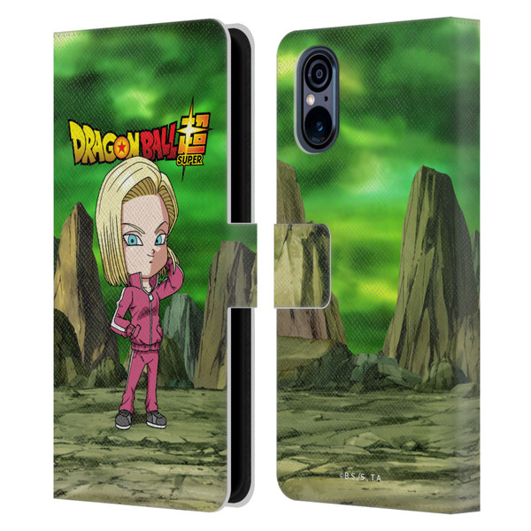 Dragon Ball Super Characters Android 18 Leather Book Wallet Case Cover For Sony Xperia 5 V 5G