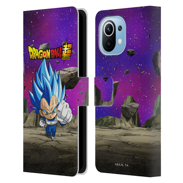 Dragon Ball Super Characters SSGSS Evolved Vegeta Leather Book Wallet Case Cover For Xiaomi Mi 11