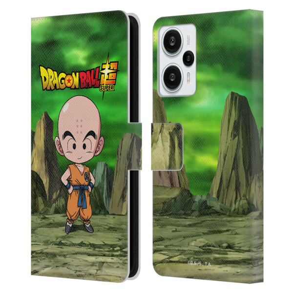 Dragon Ball Super Characters Krillin Leather Book Wallet Case Cover For Xiaomi Redmi Note 12T