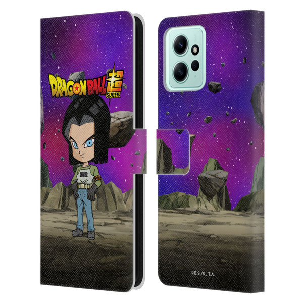 Dragon Ball Super Characters Android 17 Leather Book Wallet Case Cover For Xiaomi Redmi 12