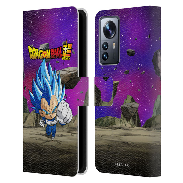 Dragon Ball Super Characters SSGSS Evolved Vegeta Leather Book Wallet Case Cover For Xiaomi 12 Pro