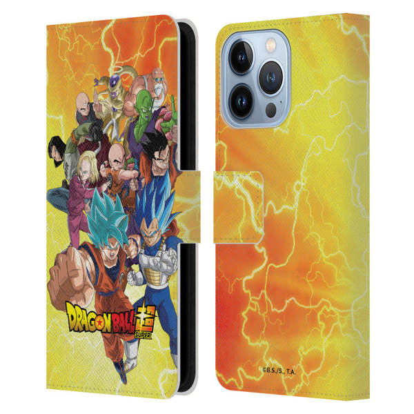 Dragon Ball Super Universe Survival Arc Universe 7 Group Leather Book Wallet Case Cover For Apple iPhone 13 Pro