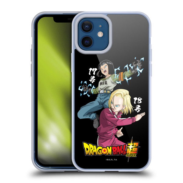 Dragon Ball Super Universe Survival Characters Android 17 & 18 Soft Gel Case for Apple iPhone 12 / iPhone 12 Pro
