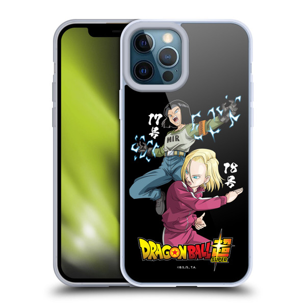 Dragon Ball Super Universe Survival Characters Android 17 & 18 Soft Gel Case for Apple iPhone 12 Pro Max & MagSafe