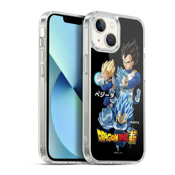 Dragon Ball Super Universe Survival Characters Vegeta Soft Gel Case for Apple iPhone 13