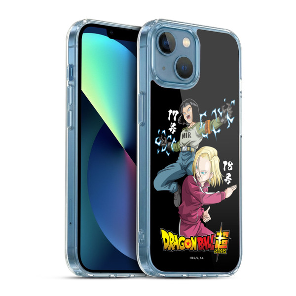 Dragon Ball Super Universe Survival Characters Android 17 & 18 Soft Gel Case for Apple iPhone 13 Mini & MagSafe