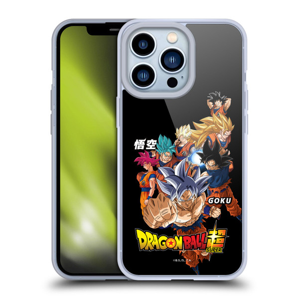 Dragon Ball Super Universe Survival Characters Goku Soft Gel Case for Apple iPhone 13 Pro