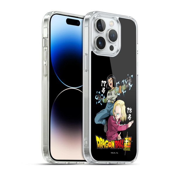 Dragon Ball Super Universe Survival Characters Android 17 & 18 Soft Gel Case for Apple iPhone 14 Pro Max & MagSafe