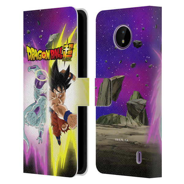 Dragon Ball Super Universe Survival Arc Frieza And Goku Leather Book Wallet Case Cover For Nokia C10 / C20