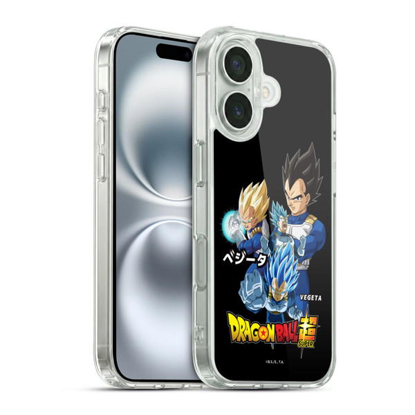 Dragon Ball Super Universe Survival Characters Vegeta Soft Gel Case for Apple iPhone 16 & MagSafe