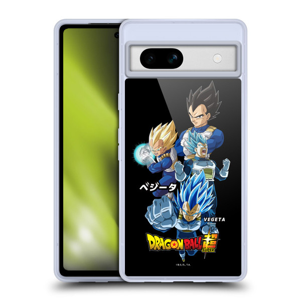 Dragon Ball Super Universe Survival Characters Vegeta Soft Gel Case for Google Pixel 7a