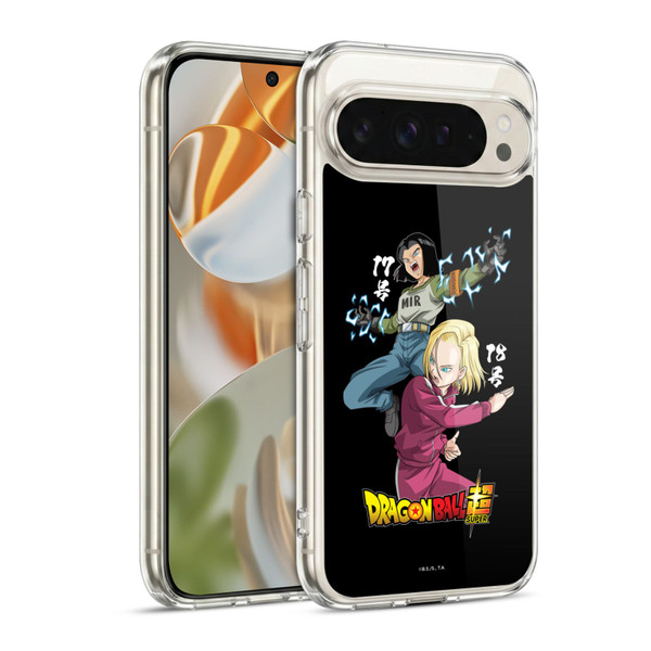 Dragon Ball Super Universe Survival Characters Android 17 & 18 Soft Gel Case for Google Pixel 9 / Pixel 9 Pro