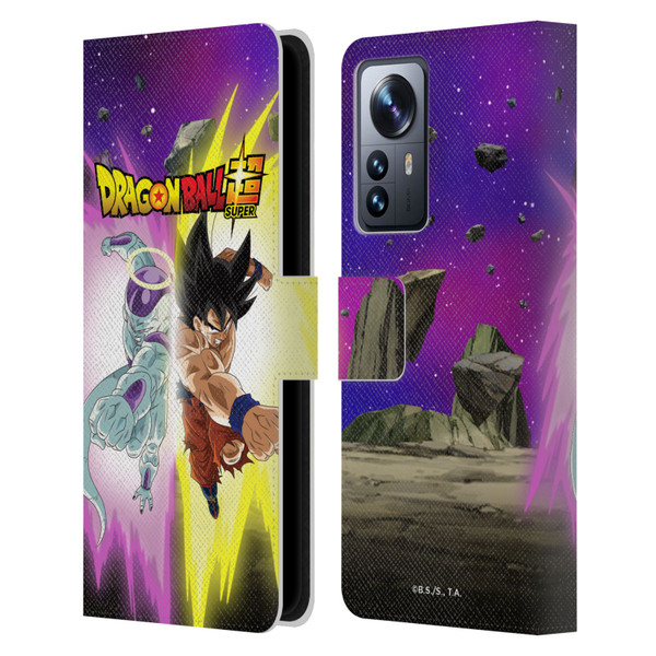 Dragon Ball Super Universe Survival Arc Frieza And Goku Leather Book Wallet Case Cover For Xiaomi 12 Pro