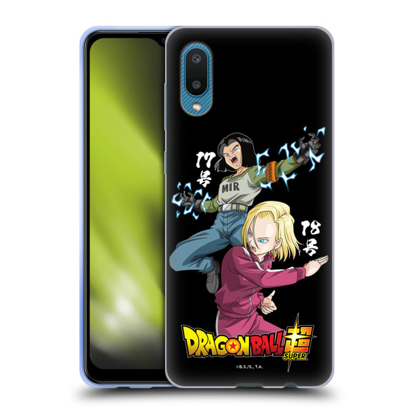 Dragon Ball Super Universe Survival Characters Android 17 & 18 Soft Gel Case for Samsung Galaxy A02/M02 (2021)