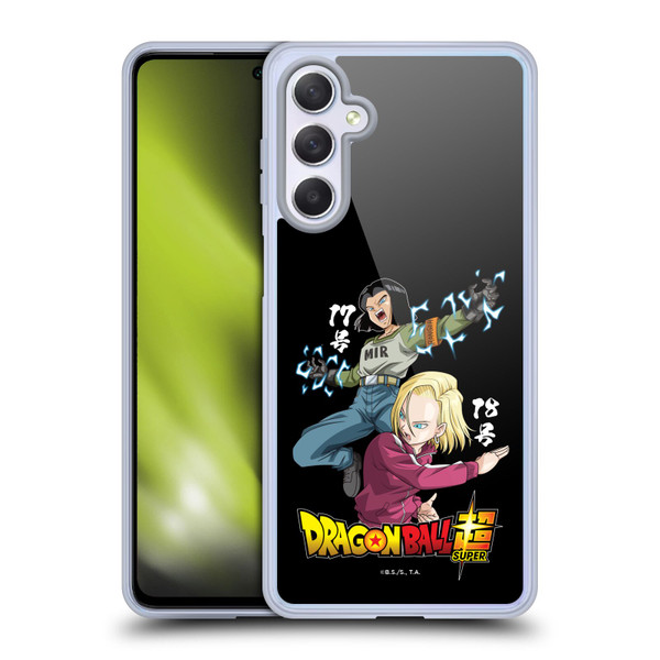 Dragon Ball Super Universe Survival Characters Android 17 & 18 Soft Gel Case for Samsung Galaxy M54 5G