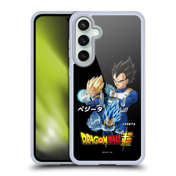 Dragon Ball Super Universe Survival Characters Vegeta Soft Gel Case for Samsung Galaxy S23 FE 5G