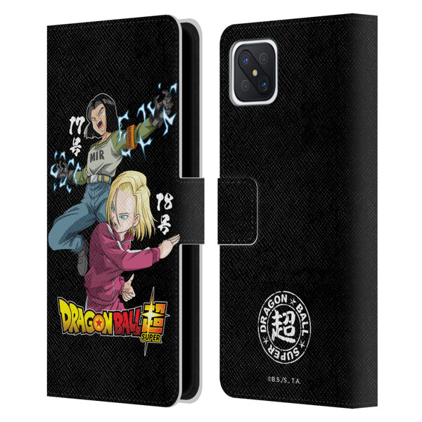 Dragon Ball Super Universe Survival Characters Android 17 & 18 Leather Book Wallet Case Cover For OPPO Reno4 Z 5G