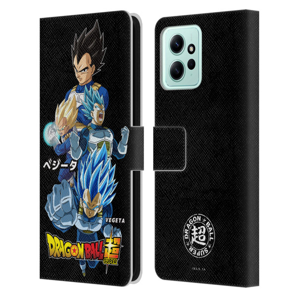 Dragon Ball Super Universe Survival Characters Vegeta Leather Book Wallet Case Cover For Xiaomi Redmi 12