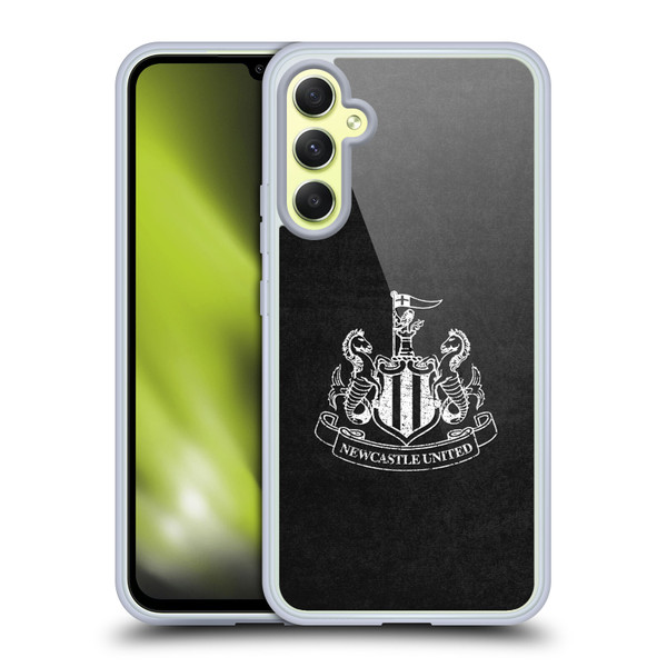 Newcastle United Football Club Crest Distressed Soft Gel Case for Samsung Galaxy A34 5G