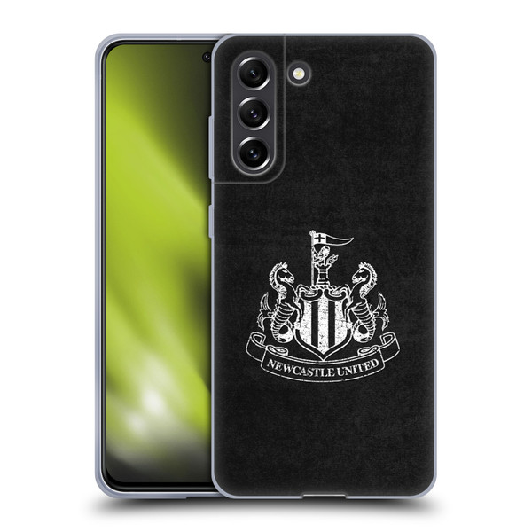 Newcastle United Football Club Crest Distressed Soft Gel Case for Samsung Galaxy S21 FE 5G