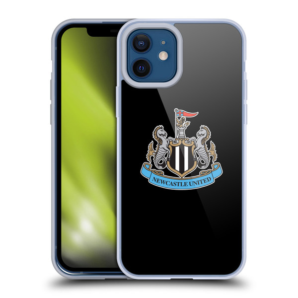 Newcastle United Football Club Crest Plain Soft Gel Case for Apple iPhone 12 / iPhone 12 Pro