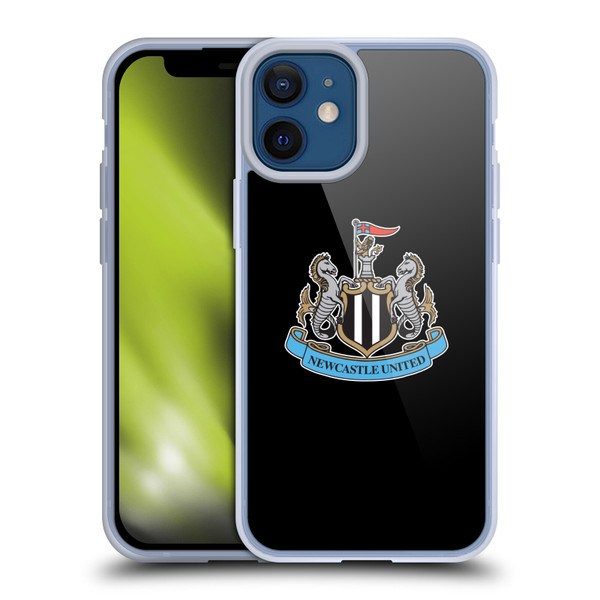 Newcastle United Football Club Crest Plain Soft Gel Case for Apple iPhone 12 Mini