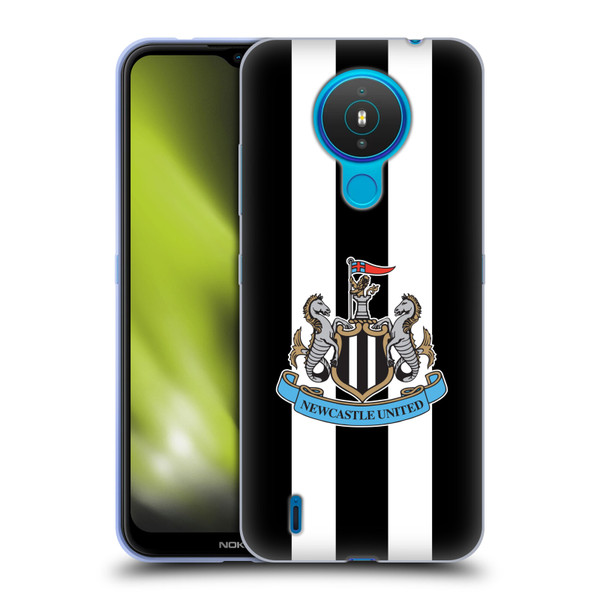 Newcastle United Football Club Crest Stripes Soft Gel Case for Nokia 1.4